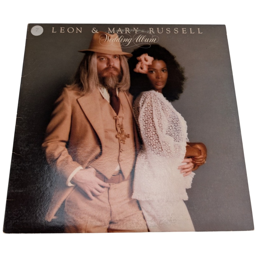 Leon & Mary Russell Wedding Album LP 1976 US PA-2943 KENDUN EX/VG